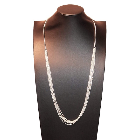 Fashion Jewelry Jewelry - Womens Silver Tone 27" Multi-Chain Necklace‎